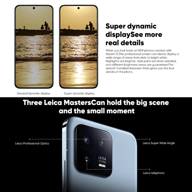 Triple Back Cameras, 6.36 inch In-screen Fingerprint Identification MIUI 14 Qualcomm Snapdragon 8 Gen 2 Octa Core up to 3.2GHz, Network: 5G, NFC, Wireless Charging Function, Xiaomi 13 12GB+256GB Triple Back Cameras, 6.36 inch In-screen Fingerprint Identification MIUI 14 Qualcomm Snapdragon 8 Gen 2 Octa Core up to 3.2GHz, Network: 5G, NFC, Wireless Charging Function, Xiaomi 13 12GB+256GB